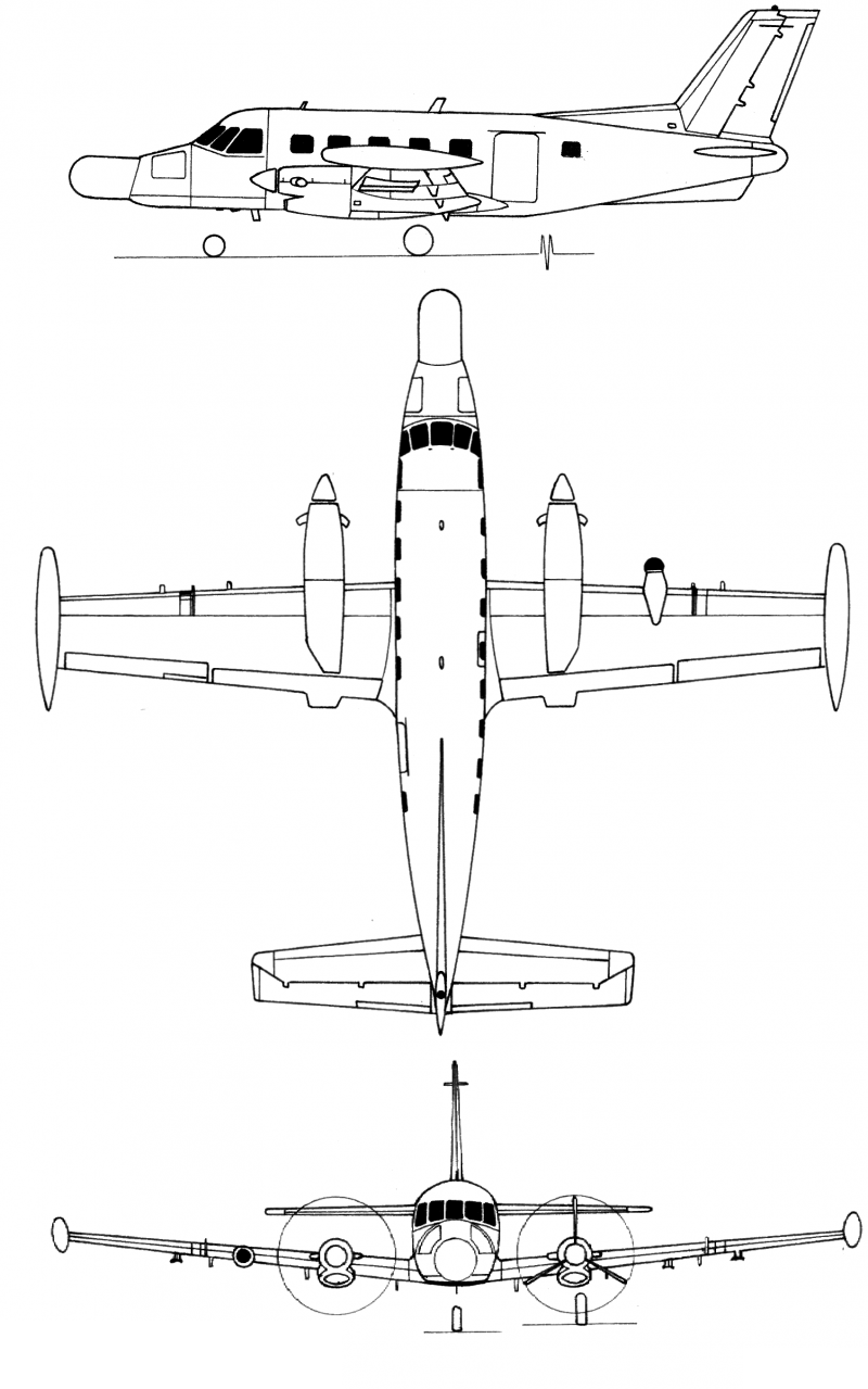 photo of the aircraft Embraer Bandeirante