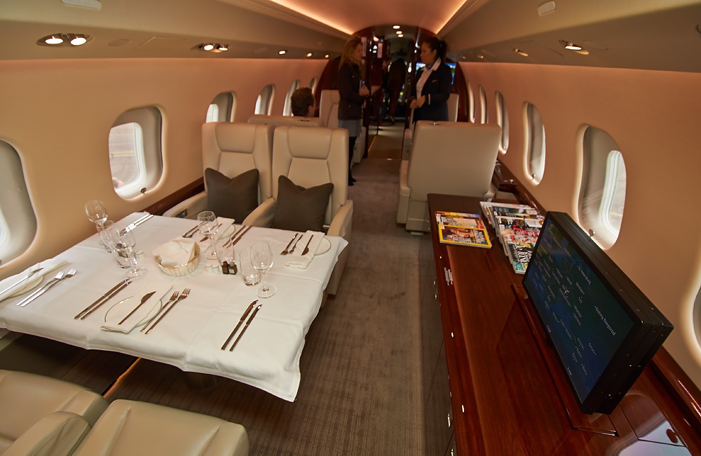 private flight on the Bombardier Global 6000