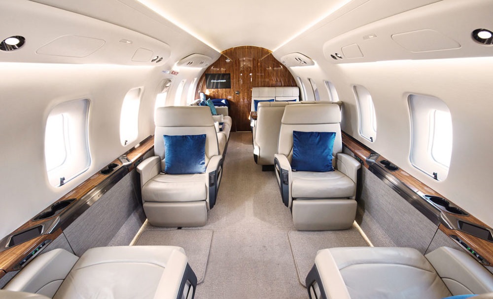 private flight on the Bombardier Challenger 650